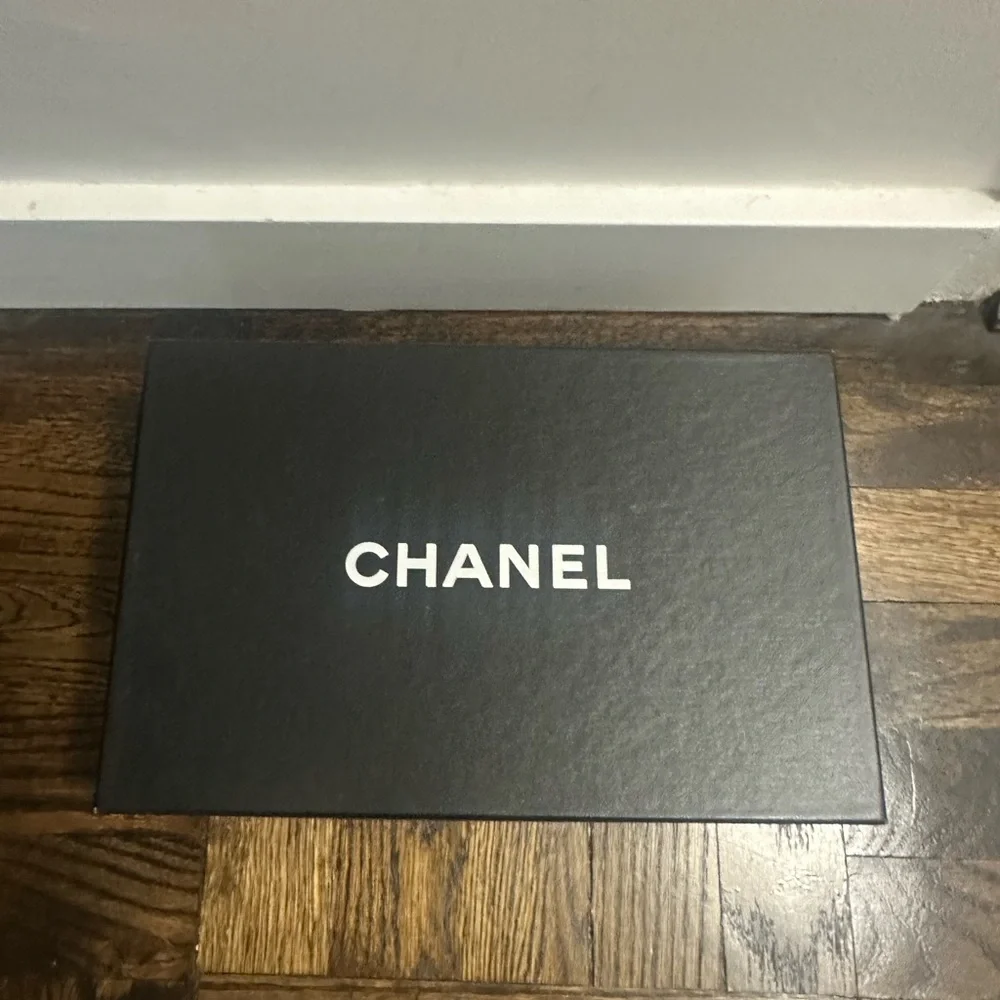 Chanel Cambon Beige Quilted Slides with Black Interlocking CC in Black - Picture 9 of 10